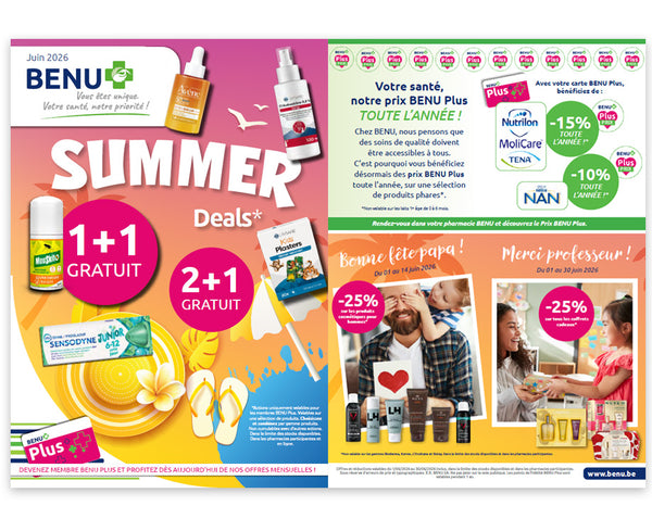 BENU Onze maandelijkse promoties Nos promotions du mois