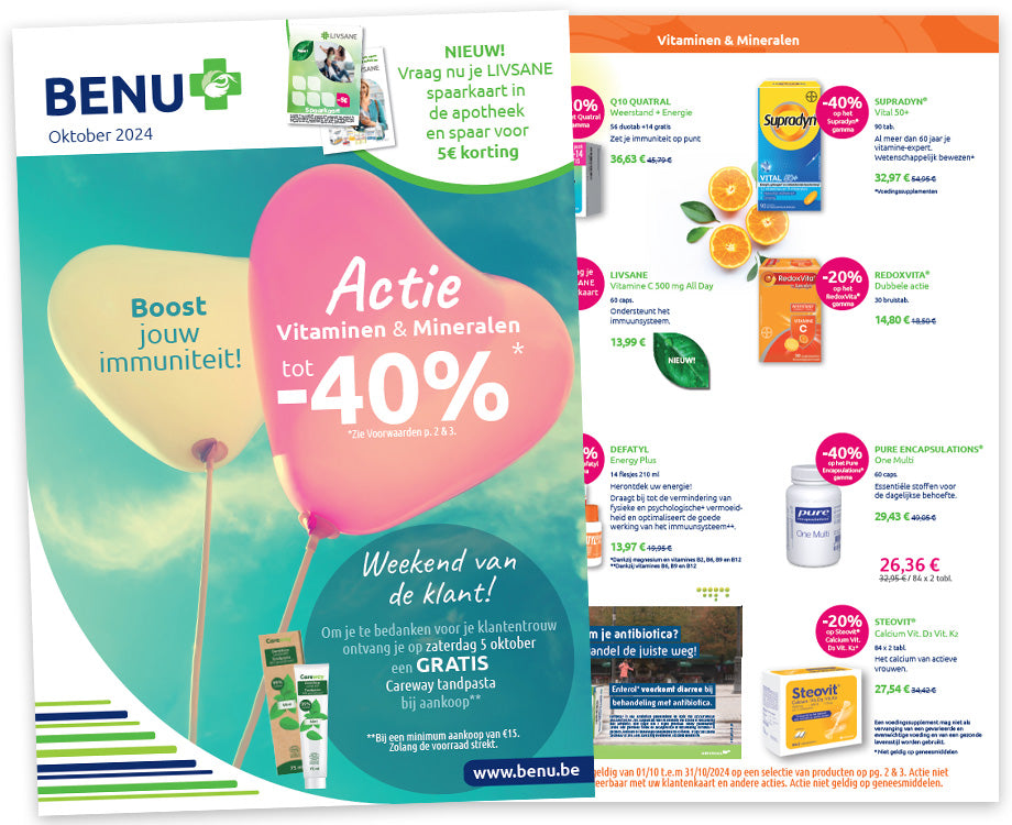 BENU Onze maandelijkse promoties Nos promotions du mois