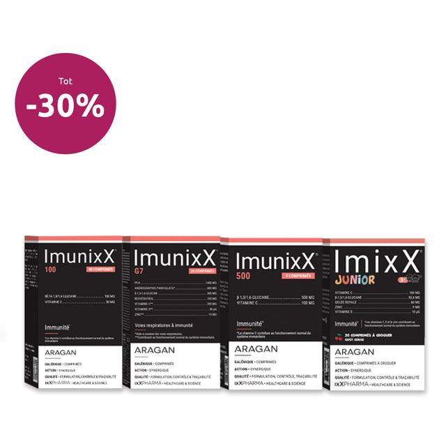 BENU ImunixX 30% Korting Remise Discount Voedingssupplementen Compléments nutritionnels